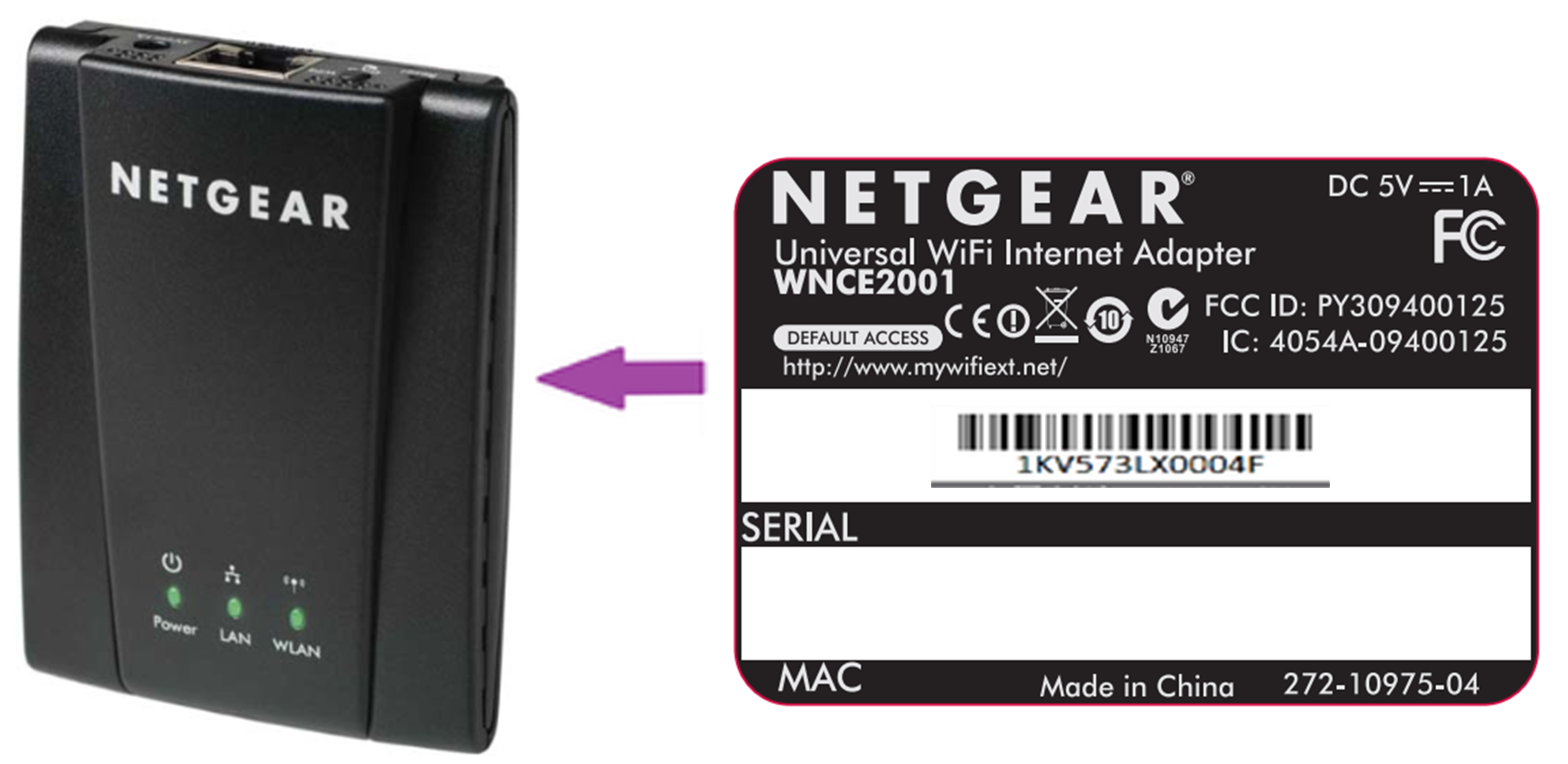 transfusion Child former How do I find my NETGEAR home product's serial number? | Answer | NETGEAR  Support