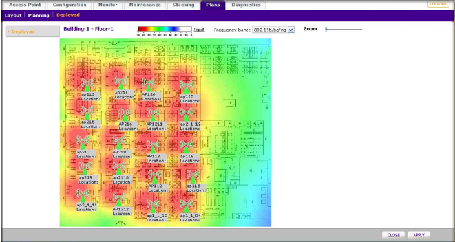 How do I view and manage heat maps for deployed plans when