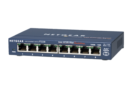 FS108 | 8 Port 10/100 Fast Ethernet Unmanaged Switch