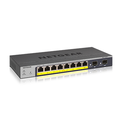 GS110TPv3 | 8-Port Gigabit PoE+ Ethernet Smart Switch with 2