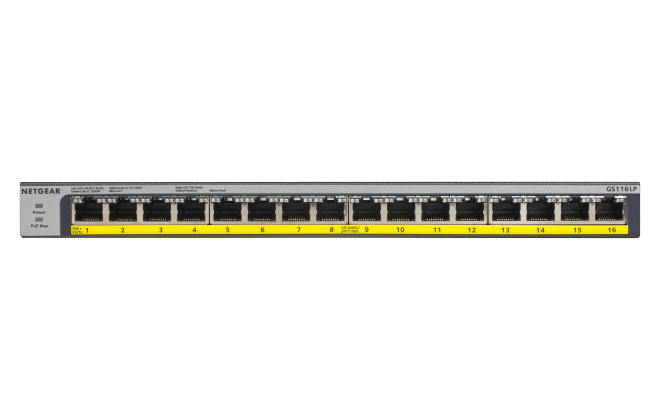 <送料無料> NETGEAR ギガビット16ポートスイッチ GS116LP GS116LP | 16ポートギガビットイーサネットアンマネージドスイッチ、16