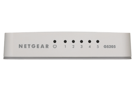 Switch Ethernet RJ45 Réseau Gigabit 5 Ports NETGEAR (GS205