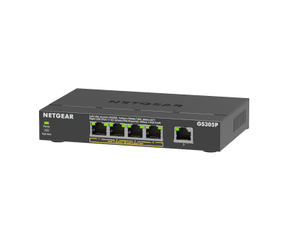 GS305Pv3 | 5 Port Gigabit Ethernet Unmanaged Essentials Switch