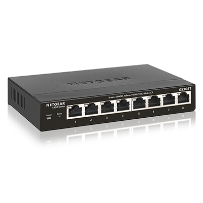 GS308T | S350 Series 8-Port Gigabit Ethernet Smart Switch