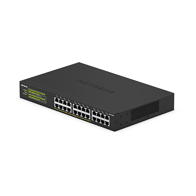GS324P | 24-Port Gigabit Ethernet Unmanaged PoE+ Essentials Switch