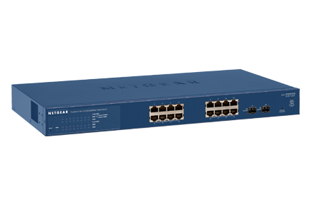 GS716Tv3 | 16-Port Gigabit Ethernet Smart Switch with 2 SFP Ports