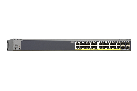 GS728TP | 28-Port Gigabit Ethernet Smart Switch with 4 SFP Ports