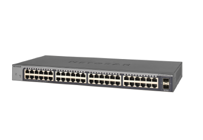 GS750E | 48-Port Gigabit Ethernet Plus Switch with 2 SFP Ports