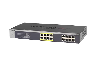 NETGEAR ProSAFE JGS516PE スイッチングハブ JGS516PE | 16-Port Gigabit Ethernet Plus Switch with 8 Ports PoE