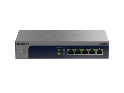 NETGEAR製 10ギガ対応アンマネージドスイッチ XS505M XS505Mv2 | 5ポート10ギガビット/マルチギガビットイーサネットアン