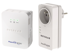 Kit CPL Netgear 500 Mbps – Adaptateurs XAV5622 Et XAV5621 – Blanc