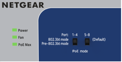 What is PoE Mode for GS516UP and GS524UP Unmanaged Ultra60 PoE++ ...