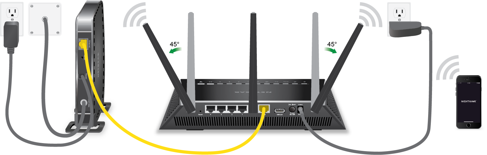 How do I install my older NETGEAR router using a wireless