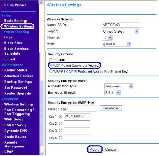 Image result for security settings of Netgear