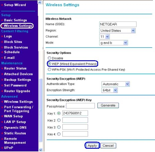 Securing Your Network Wep Answer Netgear Support