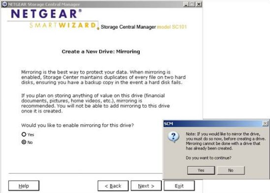 netgear sc101 storage central manager software 3.0