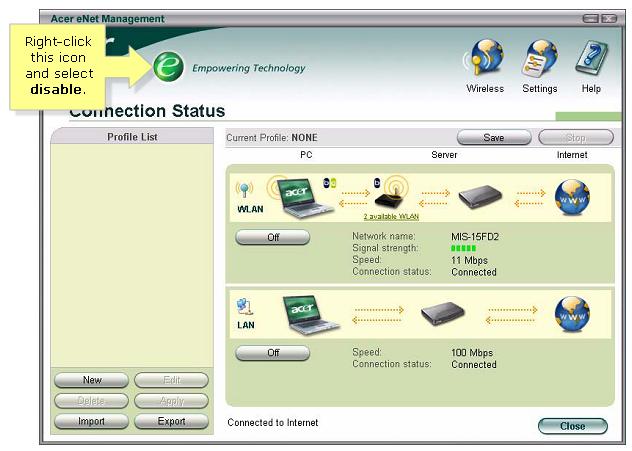 Windows Wlan Management Utility