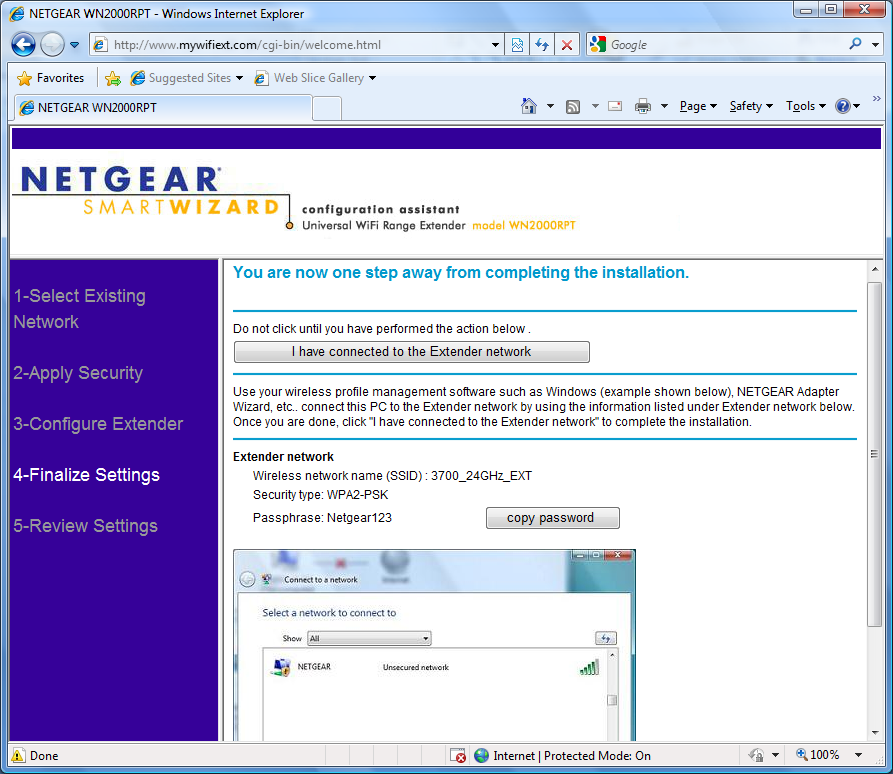 configurare netgear wn2000rpt