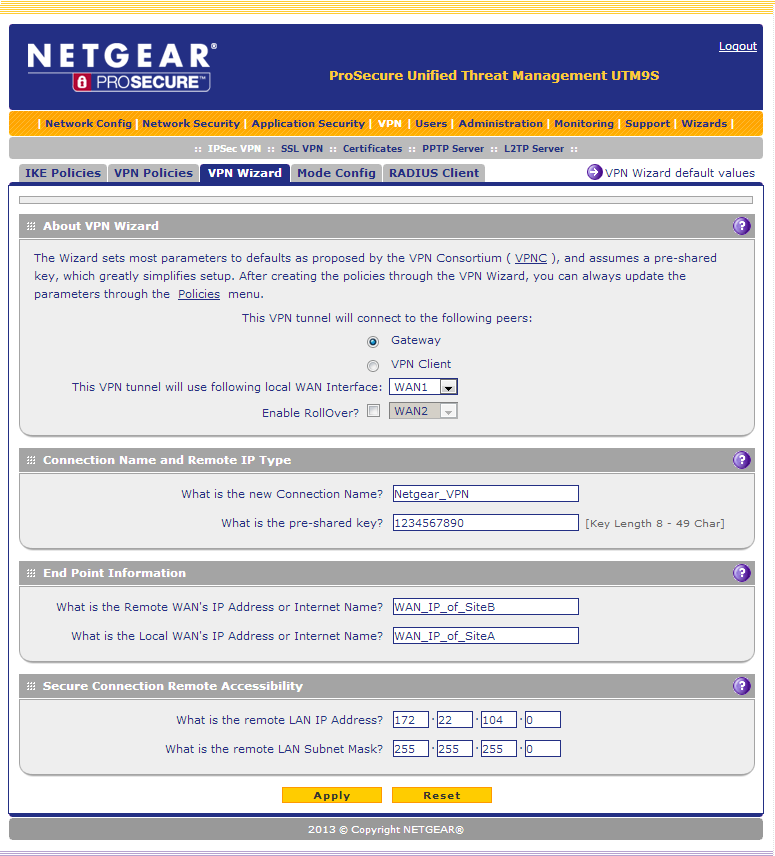 How To Install Netgear Prosafe Vpn Firewall Default