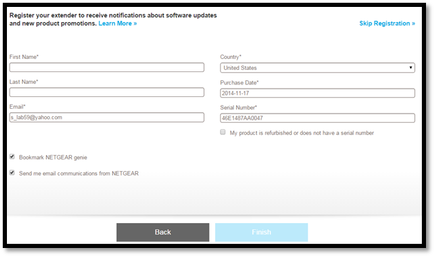 Netgear EX7000 Setup