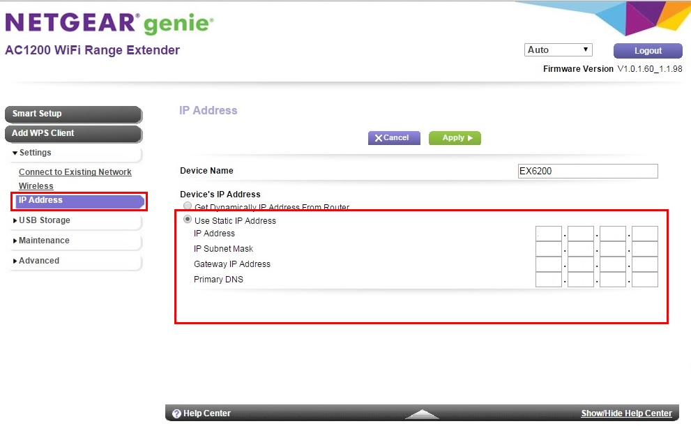 static ip address for netgear router static ip address for netgear router
