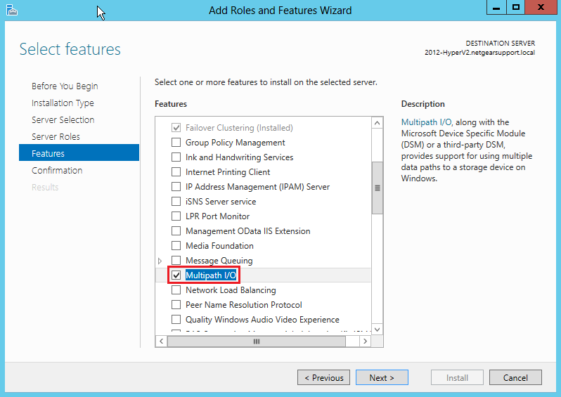 ReadyNAS OS 6 - Using MPIO for iSCSI traffic with Windows Server 2012 ...