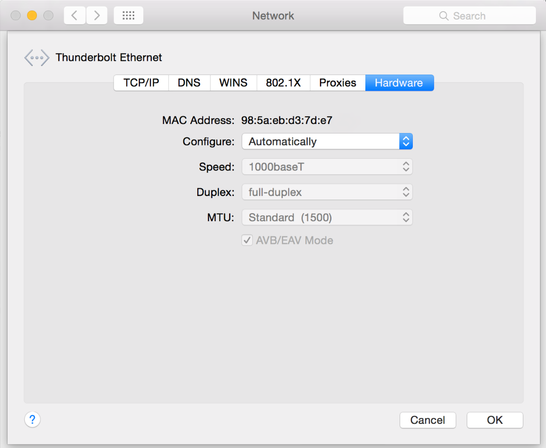 How Do I Configure The Apple Thunderbolt To Gigabit Ethernet Adapter For Use With A Netgear Cable Modem Modem Router Answer Netgear Support