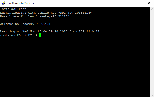ReadyNAS OS 6: SSH log-in using a public/private key pair - NETGEAR Support