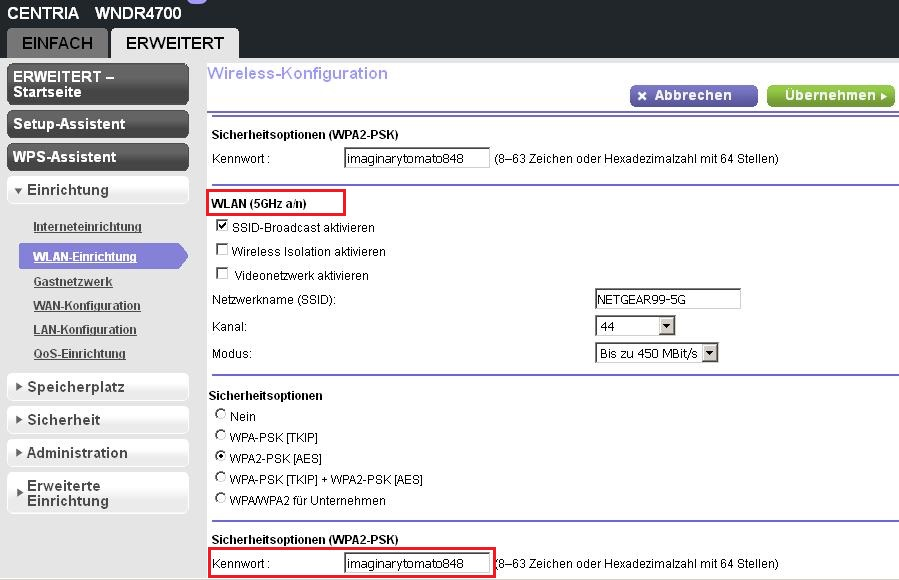 Wie finde ich das WLANPasswort von meinem NETGEAR Router heraus, bzw. wie kann ich es ändern