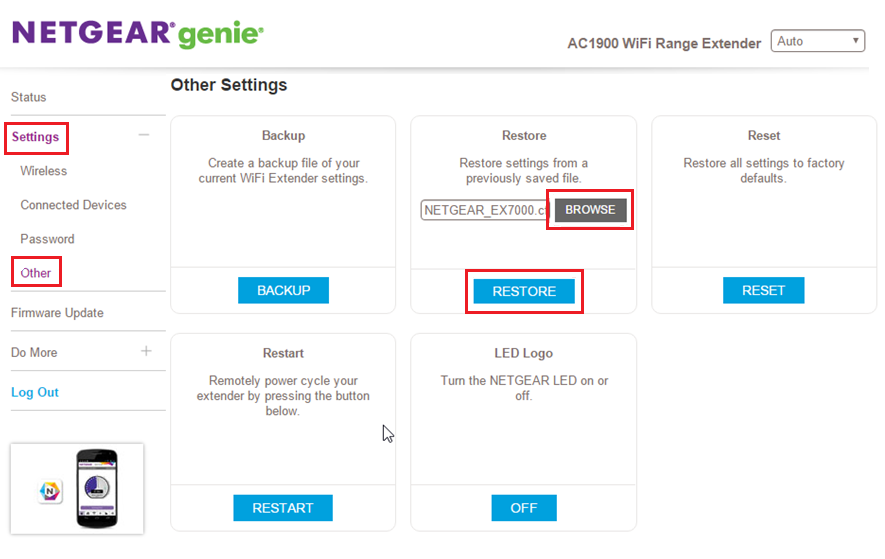 How to backup and restore a NETGEAR range extender NETGEAR Support