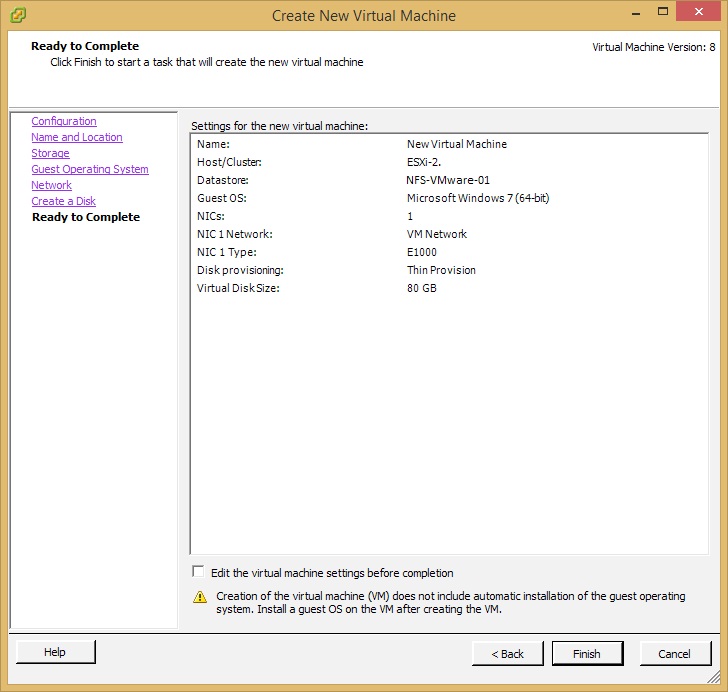 Configuring ReadyDATA for VMware ESXi Using NFS | Answer | NETGEAR Support