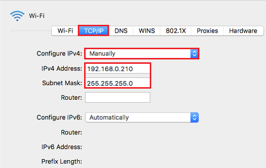 Create static ip mac Create static ip mac