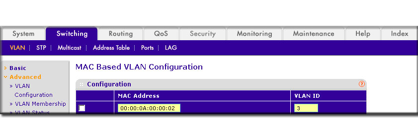 mac address vlan assignment Image